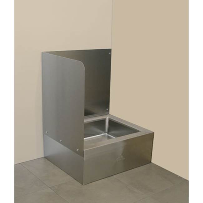 Advance Tabco Left side & back wall splash for 9-OP-28 & 9-OP-48 mop sink (field installed by others)