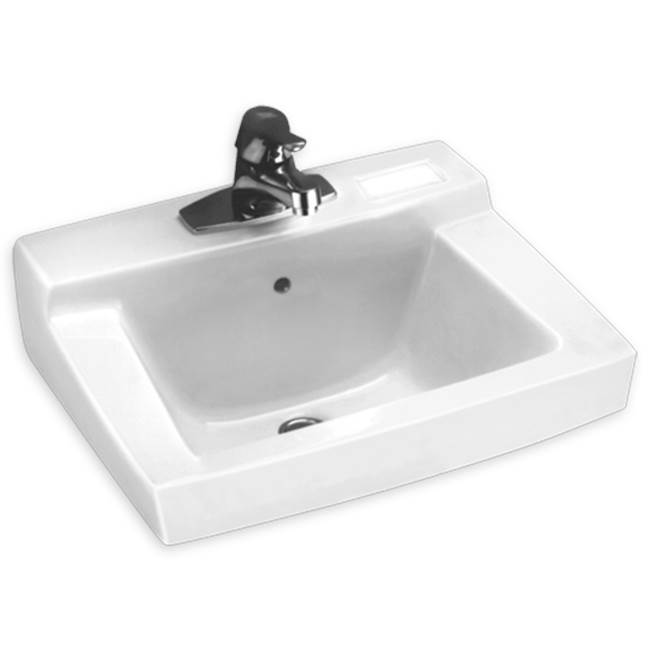 American Standard Declyn® Wall-Hung Sink With 4-Inch Centerset, for Concealed Arms