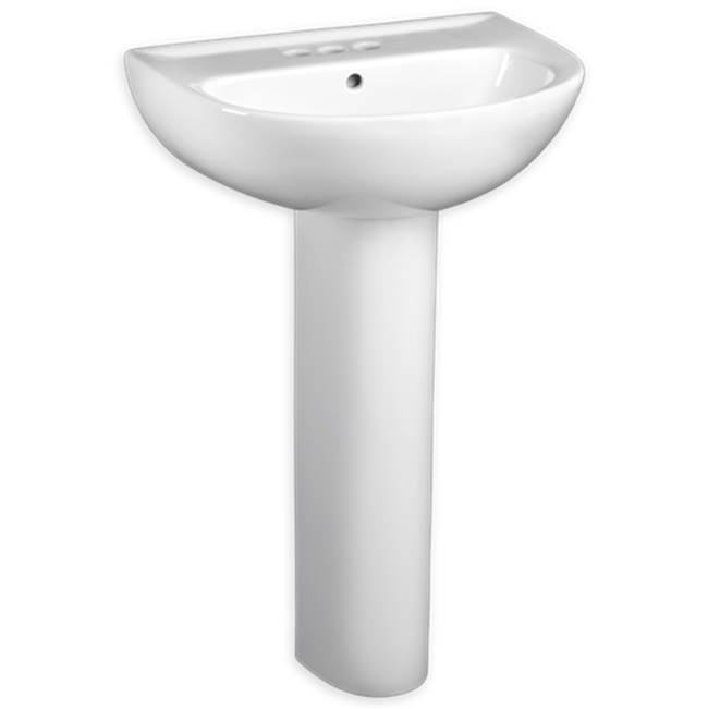 American Standard 24-Inch Evolution® 4-Inch Centerset Pedestal Sink Top and Leg Combination