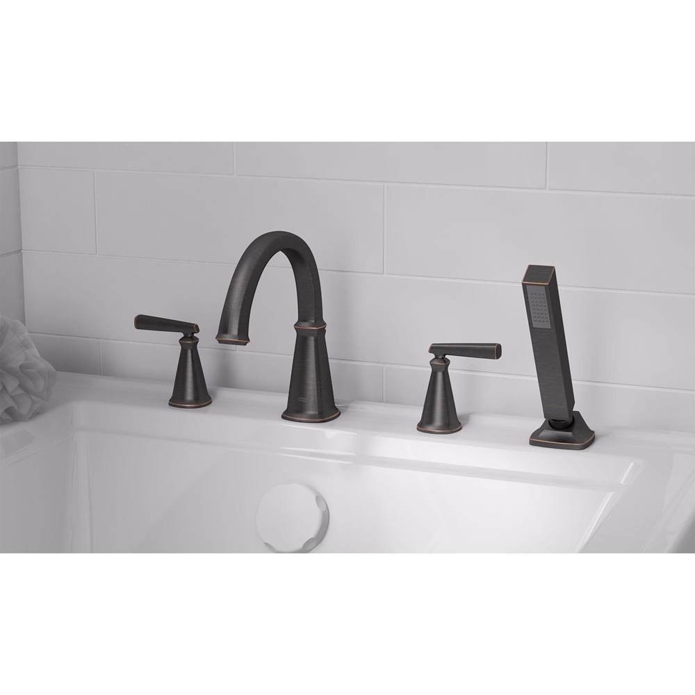 American Standard Edgemere® Bathtub Faucet With Lever Handles and Personal Shower for Flash® Rough-In Valve