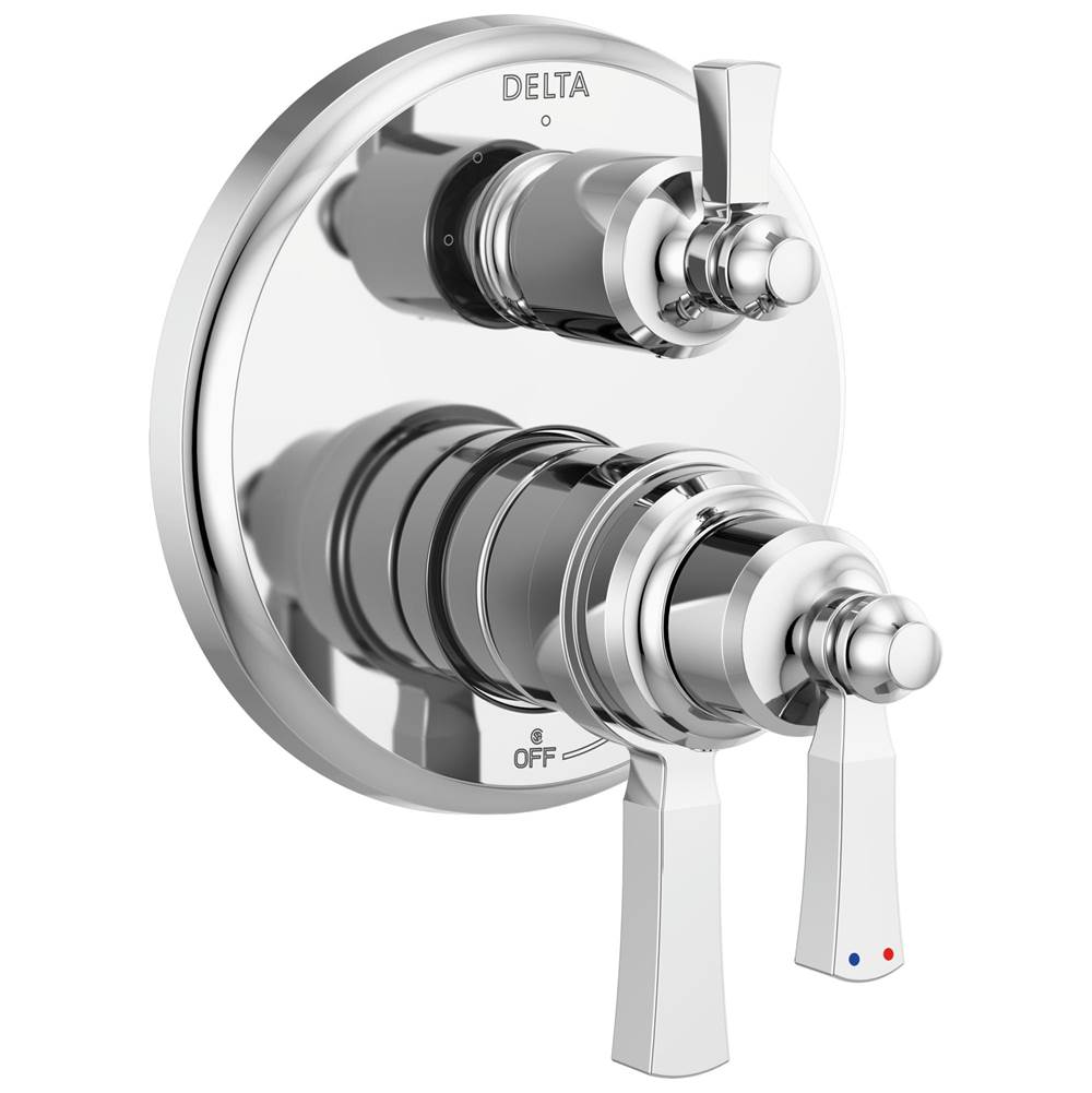 Delta Faucet Dorval™ Traditional 2-Handle Monitor 17T Series Valve Trim with 6 Setting Diverter