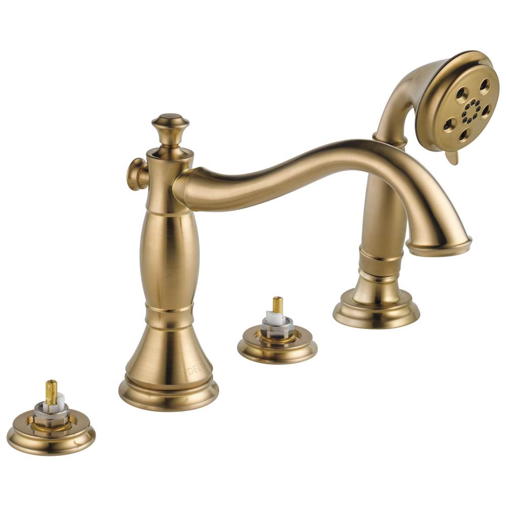 Delta Faucet Cassidy™ Roman Tub with Hand Shower Trim - Less Handles