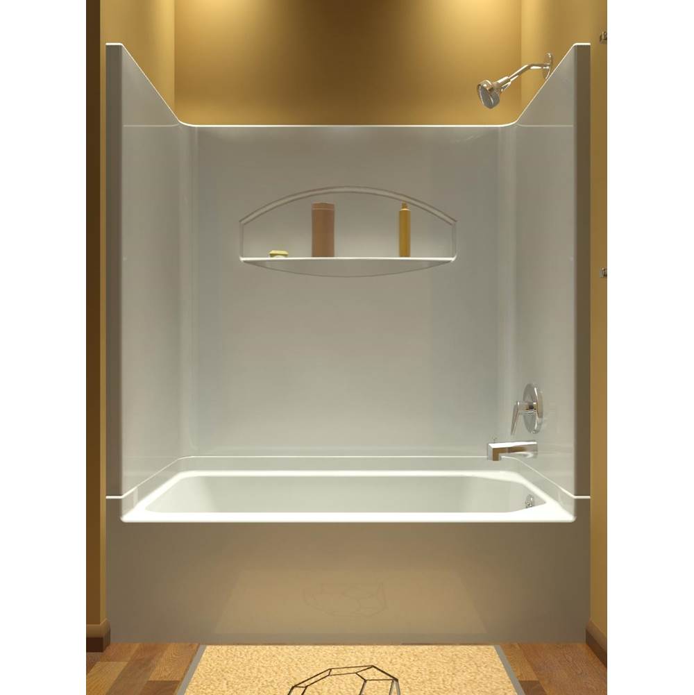 Diamond Tub And Showers 60'' Tub Shower 2 Piece Remodeler Bolt System