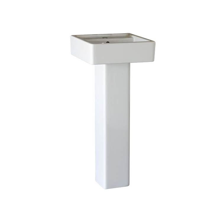 DXV Cossu® Pedestal Sink Top, 1-Hole with Pedestal Leg