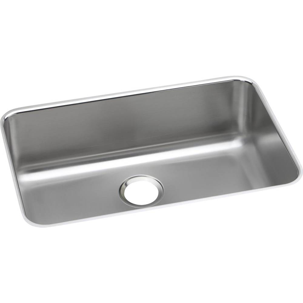 Elkay Lustertone Classic Stainless Steel 26-1/2'' x 18-1/2'' x 8'', Single Bowl Undermount Sink