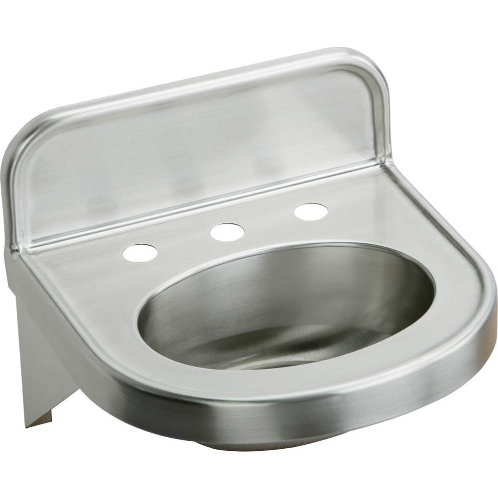 Elkay Stainless Steel 18'' x 17-1/16'' x 5-9/16'', Wall Hung Lavatory Sink