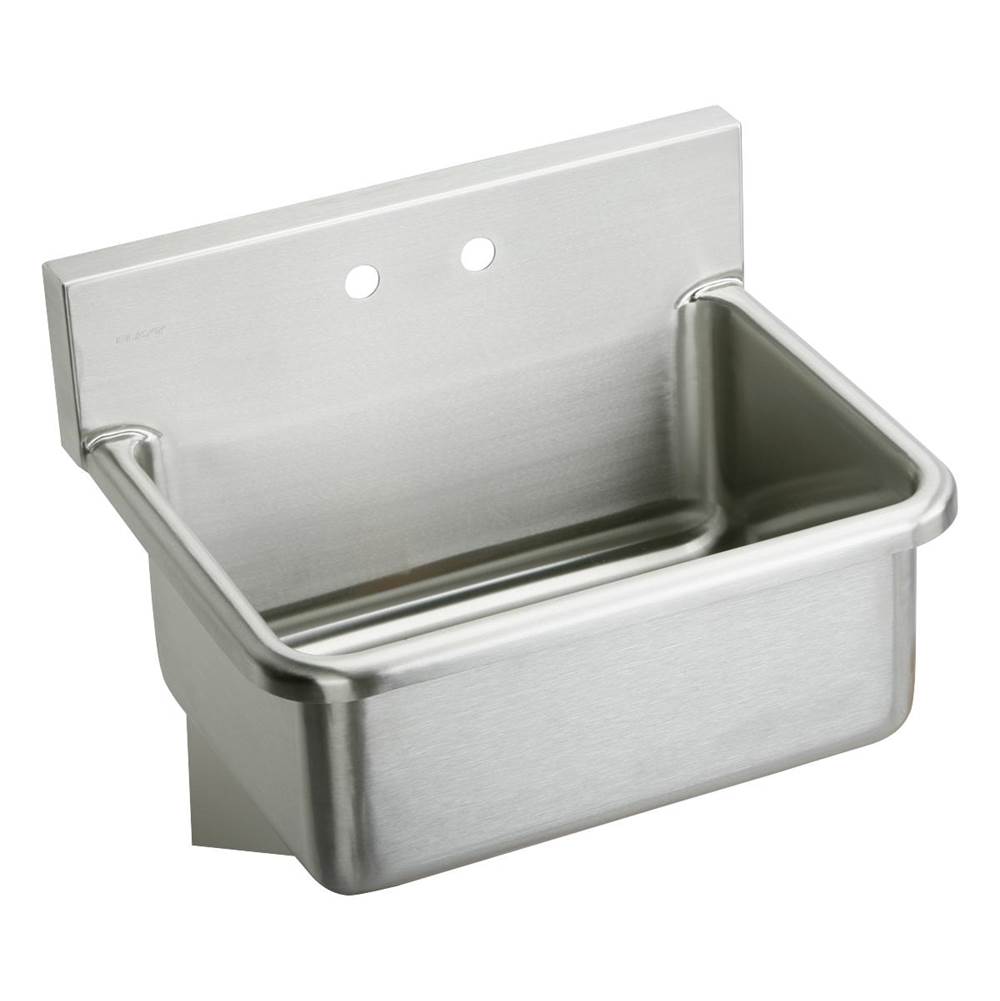 Elkay Stainless Steel 31'' x 19.5'' x 10-1/2'', Wall Hung Single Bowl Hand Wash Sink