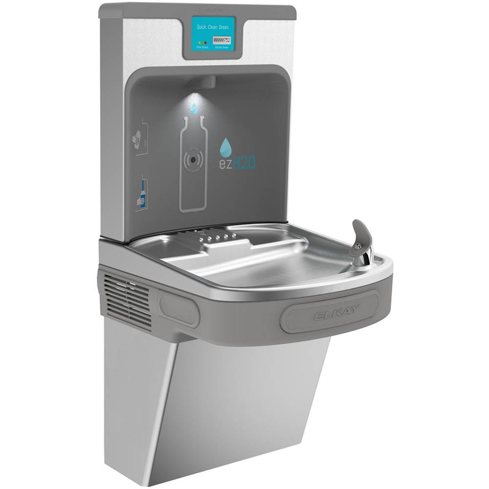 Elkay Enhanced ezH2O Bottle Filling Station and Single ADA Cooler, Filtered Refrigerated Stainless
