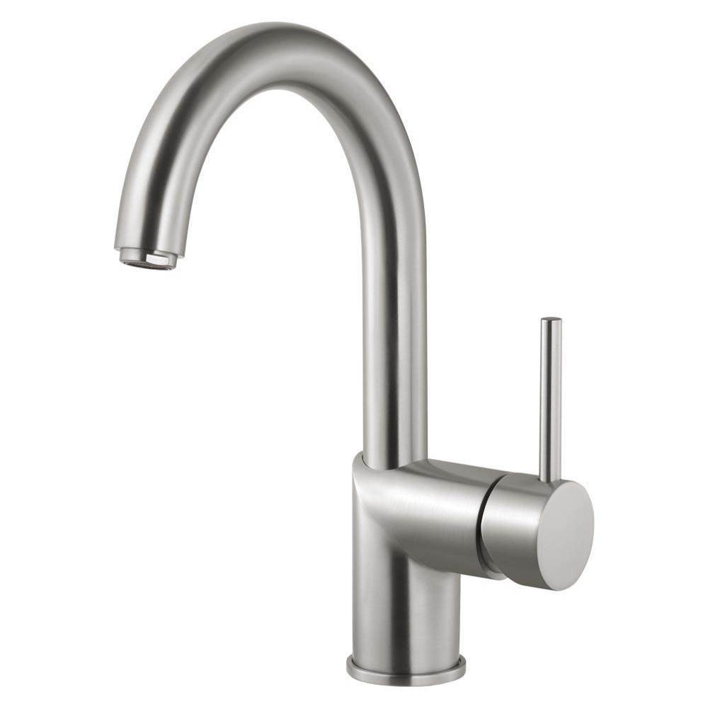 Hamat Bar Faucet with High Rotating Spout in Brushed Nickel