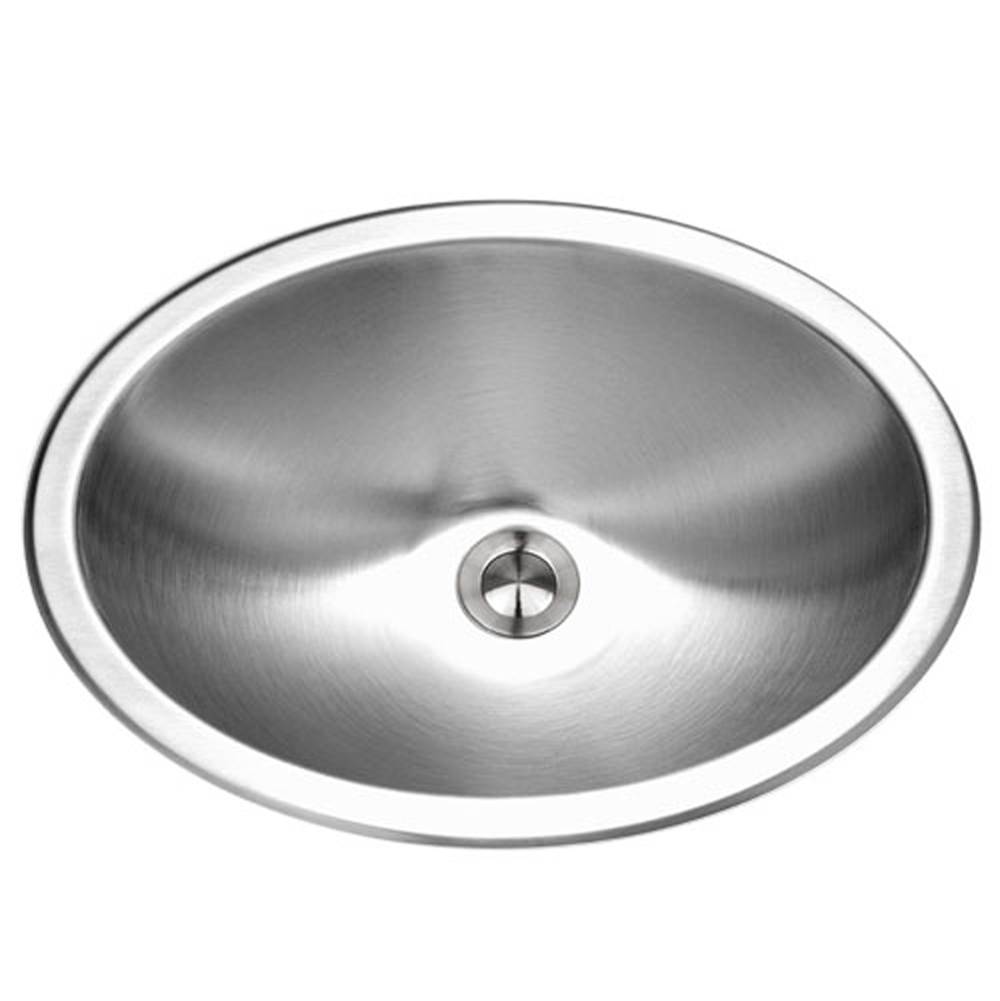 Hamat Topmount Stainless Steel Oval Bowl Lavatory Sink