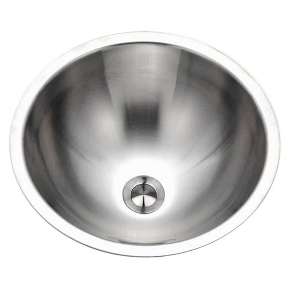 Hamat Conical Undermount Stainless Steel Lavatory Sink with Overflow