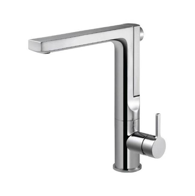 Hamat Integrated Rear Pull Up Handspray Kitchen Faucet in Brushed Brass