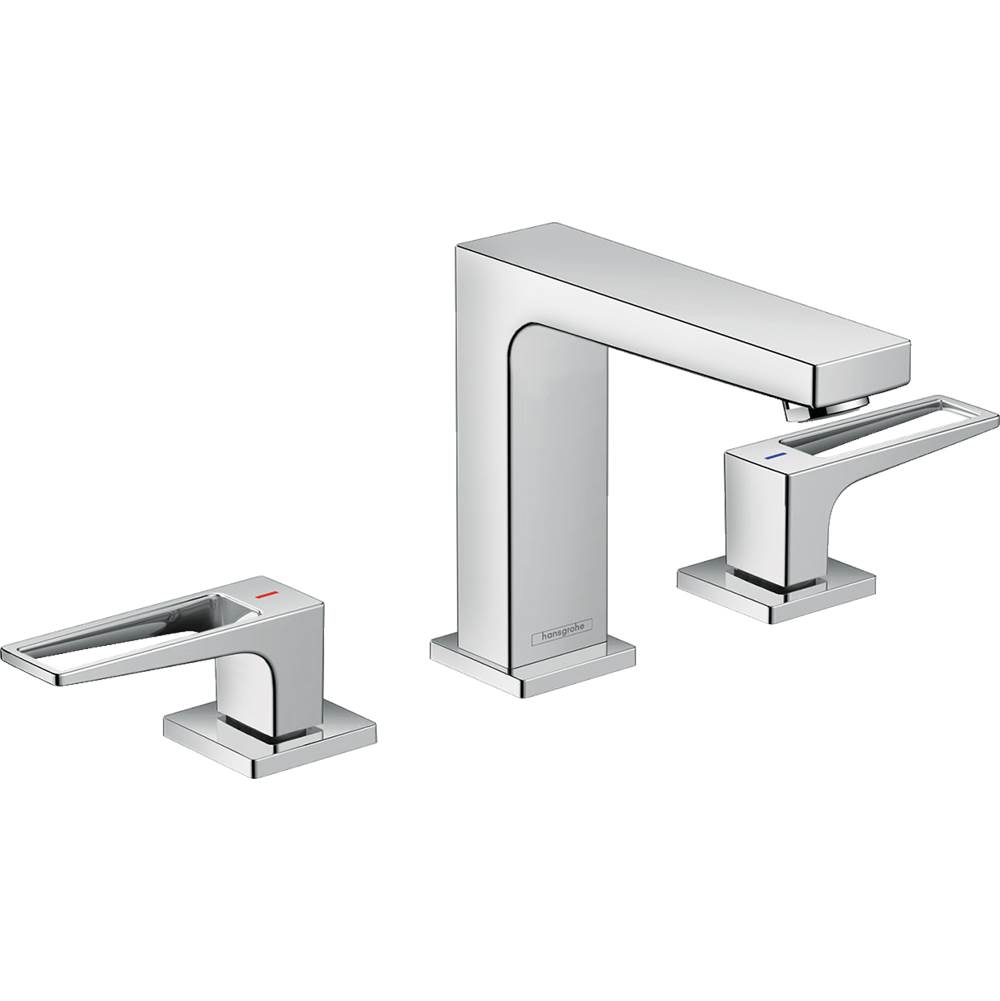 Hansgrohe Metropol Widespread Faucet 110 with Loop Handles and Pop-Up Drain, 0.5 GPM in Chrome
