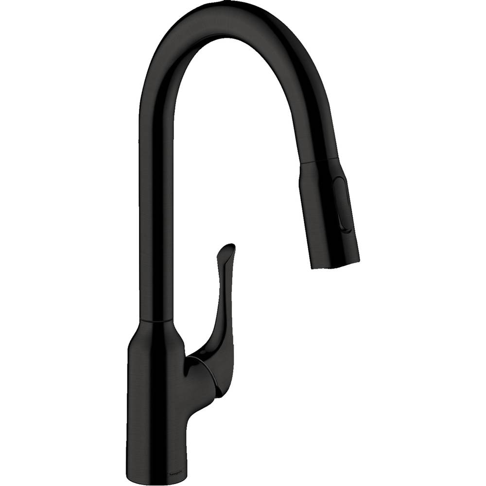 Hansgrohe Allegro N HighArc Kitchen Faucet, 2-Spray Pull-Down, 1.75 GPM in Matte Black