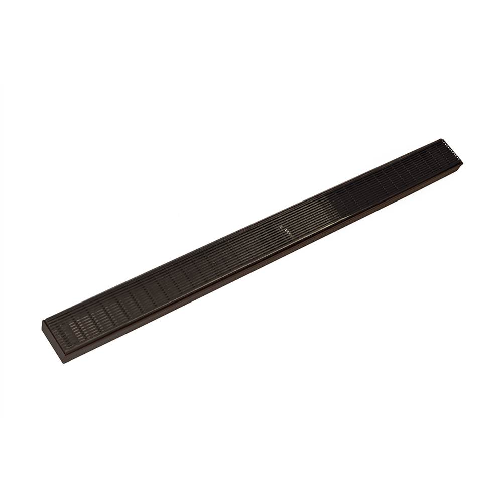 Infinity Drain 60'' FX Series Complete Kit with Wedge Wire Grate in Oil Rubbed Bronze