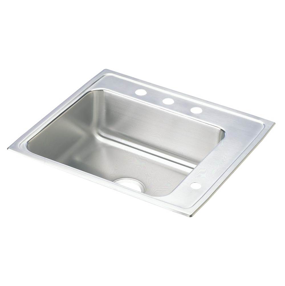 Just Manufacturing Stainless Steel 22'' x 19-1/2'' x 5'' 4-Hole Single Bowl Drop-in Classroom ADA Sink w/Overflow