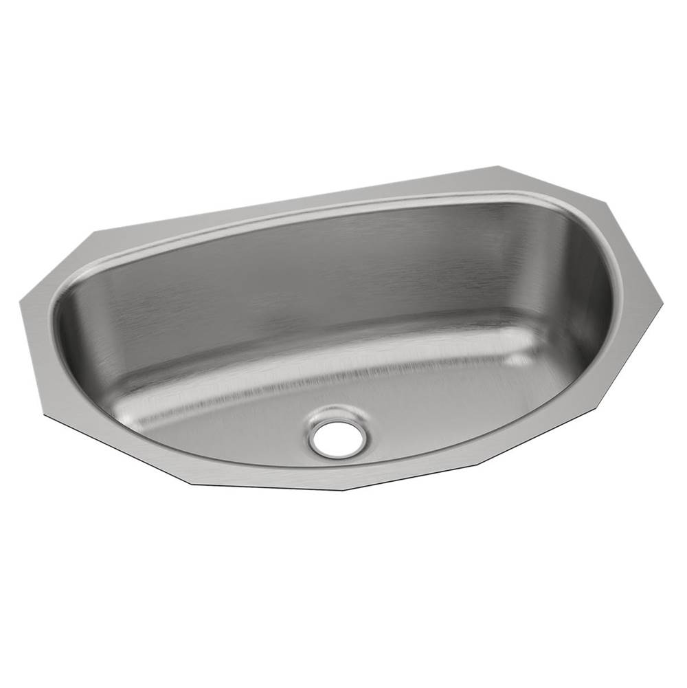 Just Manufacturing Stainless Steel 19-1/2'' x 13-5/16'' x 6-1/4'' Single Bowl Undermount Lavatory ADA Sink w/Overflow