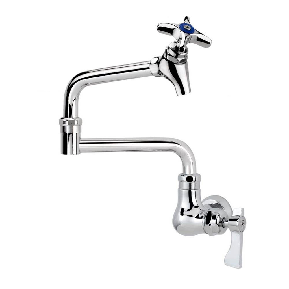 Krowne Royal Series Wall Mount Pot Filler Faucet With 12'' Jointed Spout