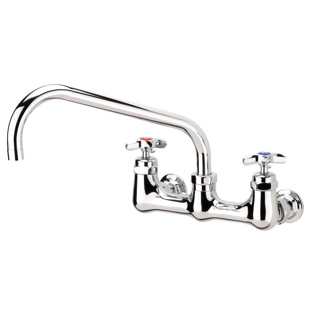Krowne Royal Series 3/4'' Full Flow Wall Mount Faucet With 12'' Spout