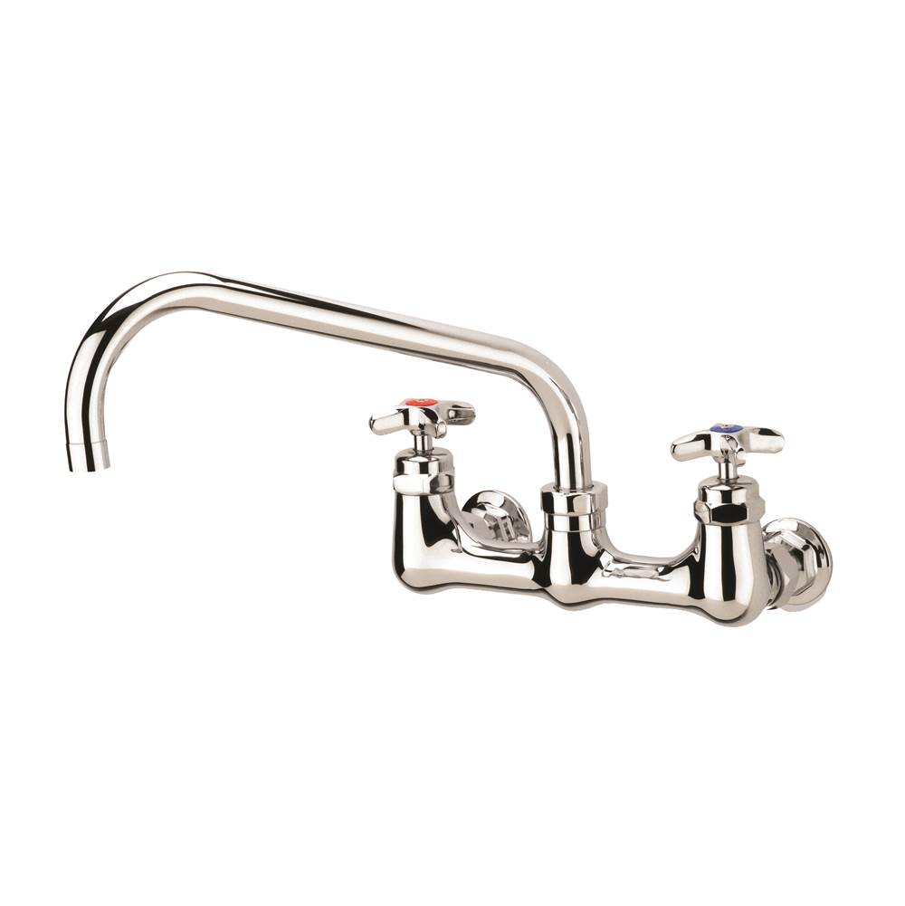 Krowne Royal Series 3/4'' Full Flow Wall Mount Faucet With 14'' Spout