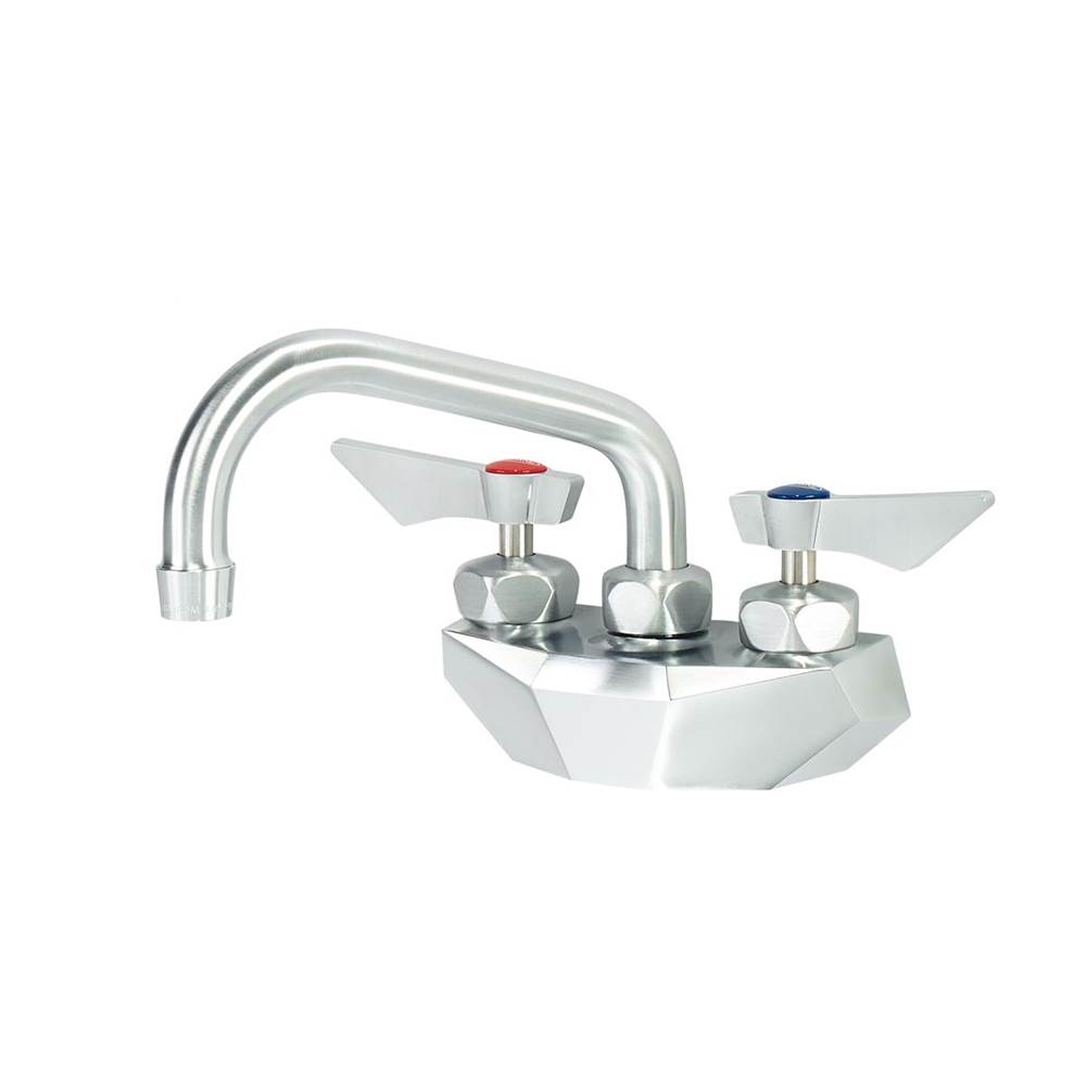 Krowne Diamond Series 4'' Center Wall Mount Faucet With 6'' Spout, Includes Mounting Hardware