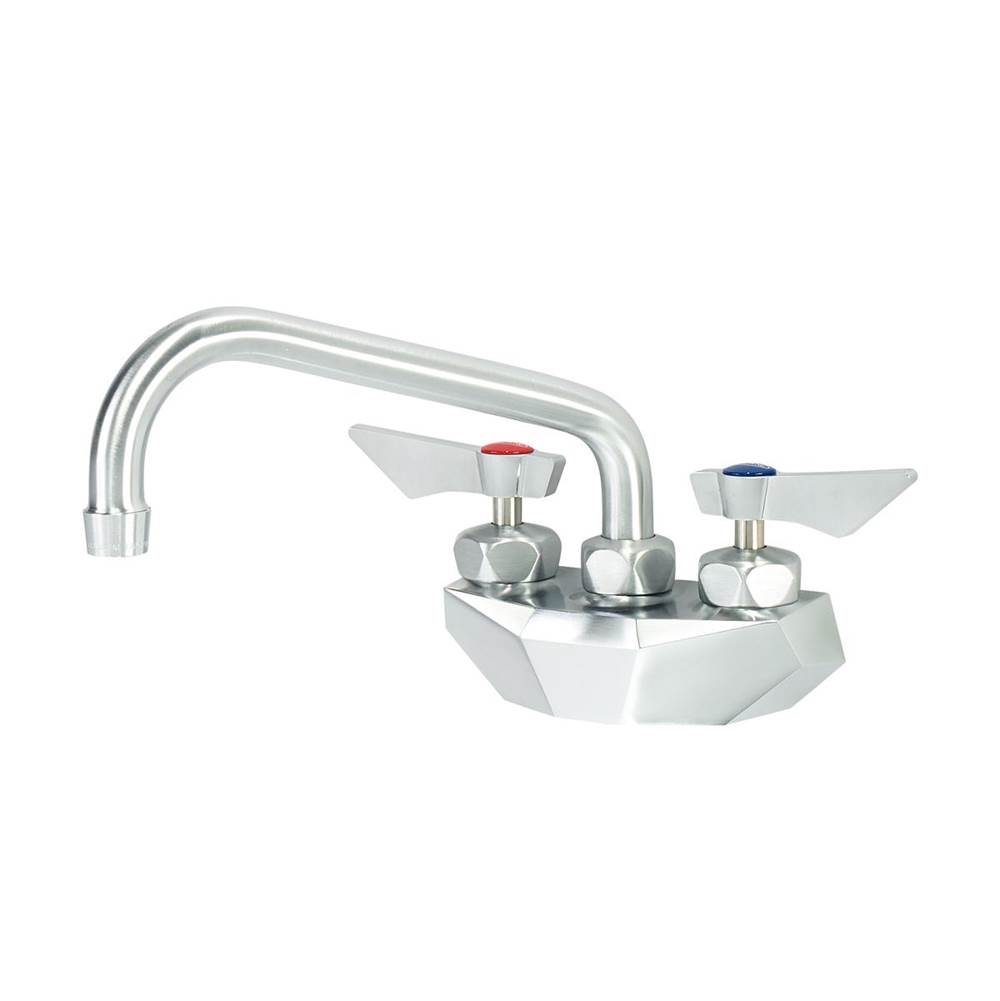 Krowne Diamond Series 4'' Center Wall Mount Faucet With 8'' Spout, Includes Mounting Hardware