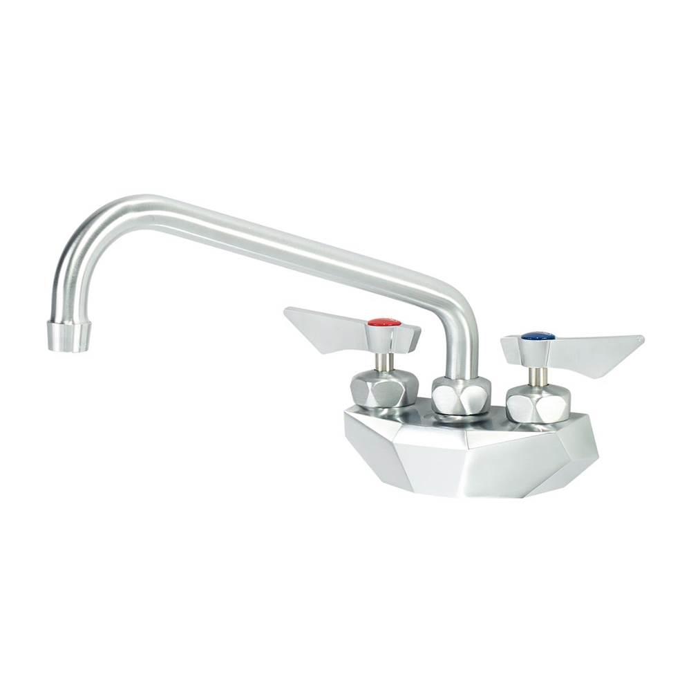 Krowne Diamond Series 4'' Center Wall Mount Faucet With 10'' Spout, Includes Mounting Hardware