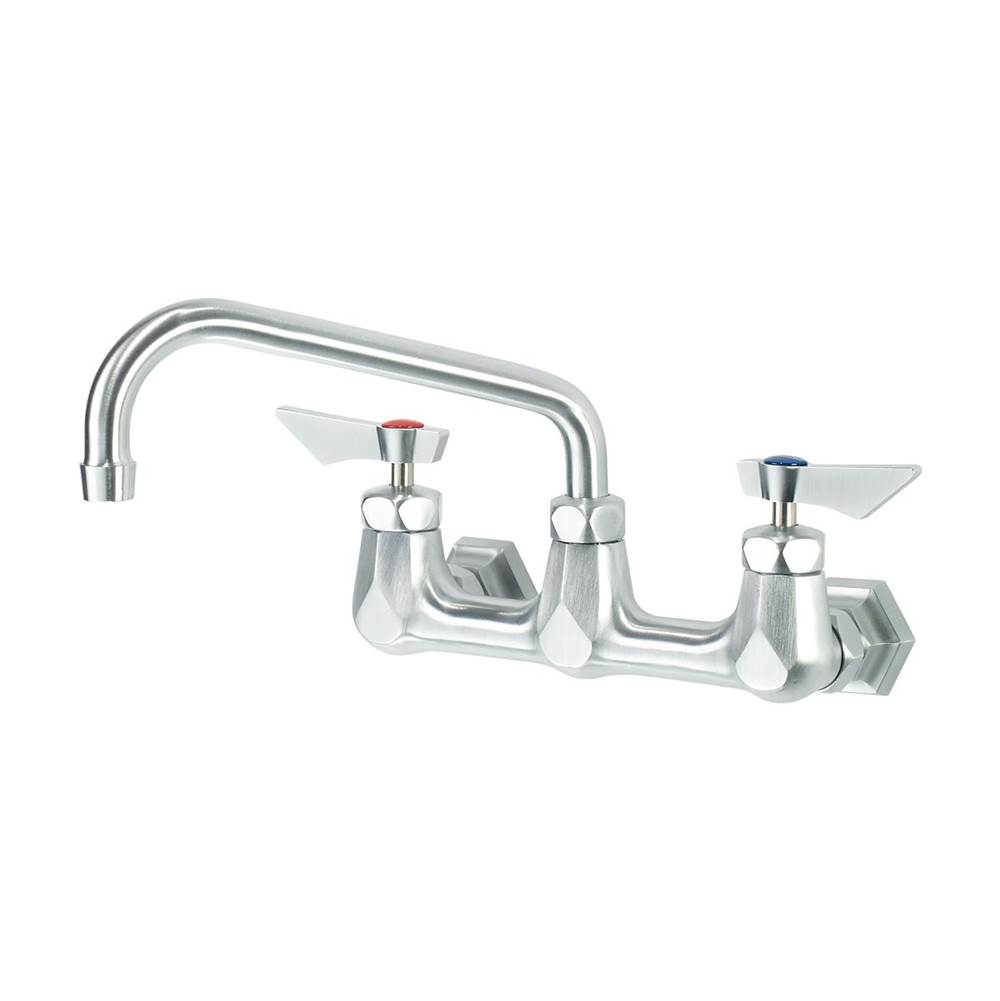 Krowne Diamond Series 8'' Center Wall Mount Faucet With 8'' Spout, Includes Mounting Hardware