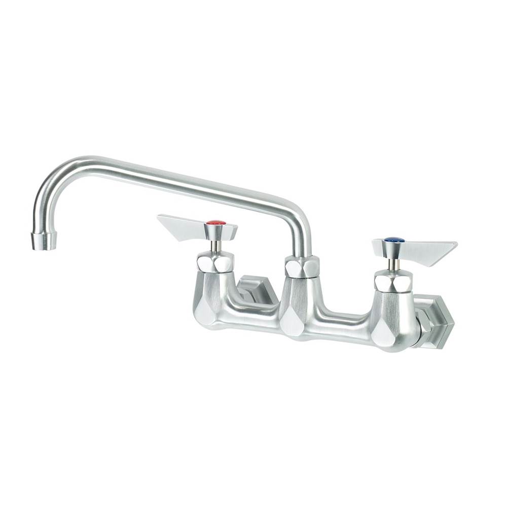 Krowne Diamond Series 8'' Center Wall Mount Faucet With 10'' Spout, Includes Mounting Hardware