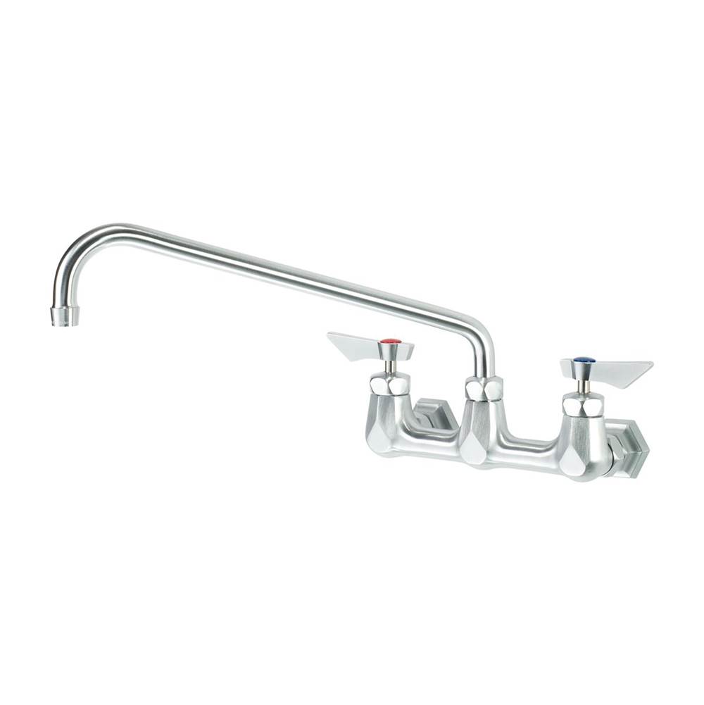 Krowne Diamond Series 8'' Center Wall Mount Faucet With 14'' Spout, Includes Mounting Hardware