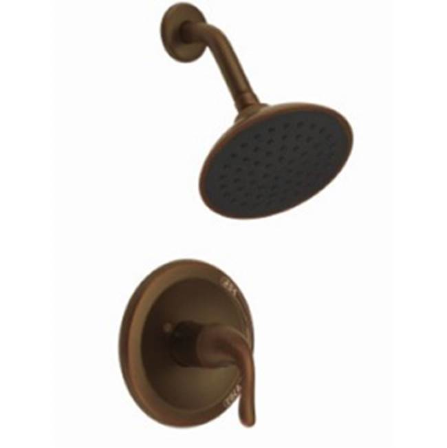 Matco Norca Oil Rubbed Bronze Shower Trim Only, Metal Lever Hndl, 6'' Shower Head, Job Pack