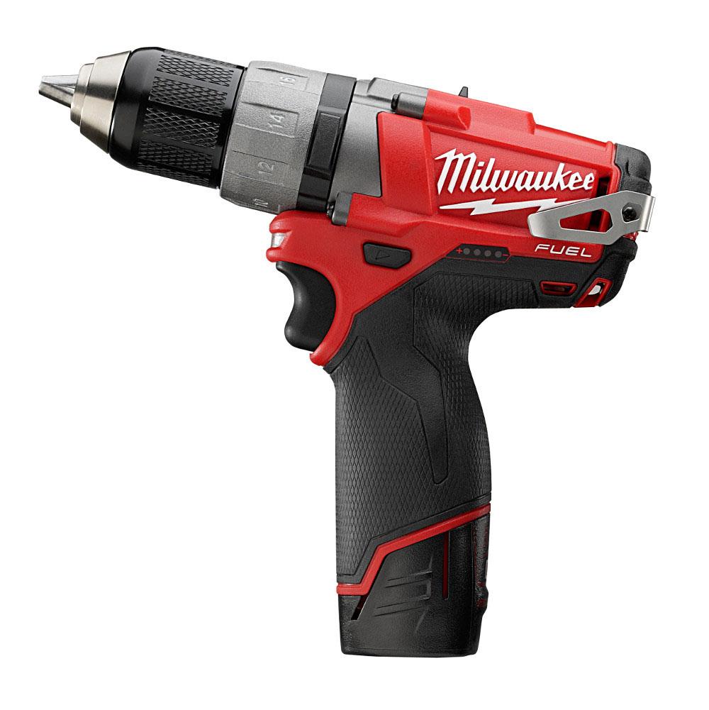 Milwaukee Tool M12 Fuel 1/2 Driver Drill Kit W/2 Bat
