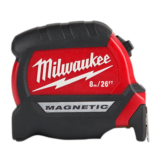 Milwaukee Tool 8M/26Ft Compact Magnetic Tape Measure