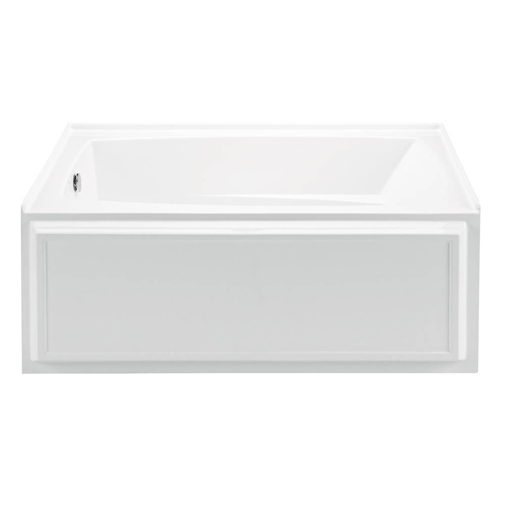 MTI Baths Wyndham 5 Acrylic Cxl Alcove Integral Skirted Lh Air Bath - White (59.75X32)