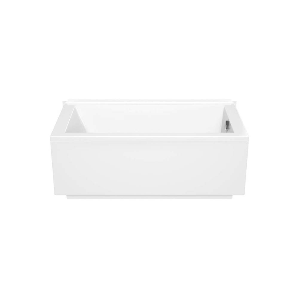 Maax ModulR 6032 (Without Armrests) Acrylic Corner Left Left-Hand Drain Bathtub in White