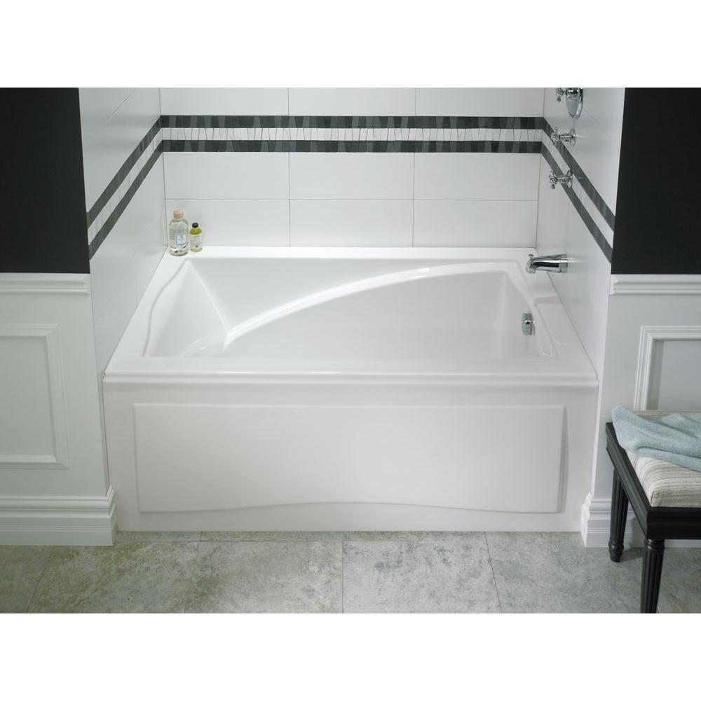 Neptune DELIGHT bathtub 32x60 with Tiling Flange and Skirt, Left drain, Black