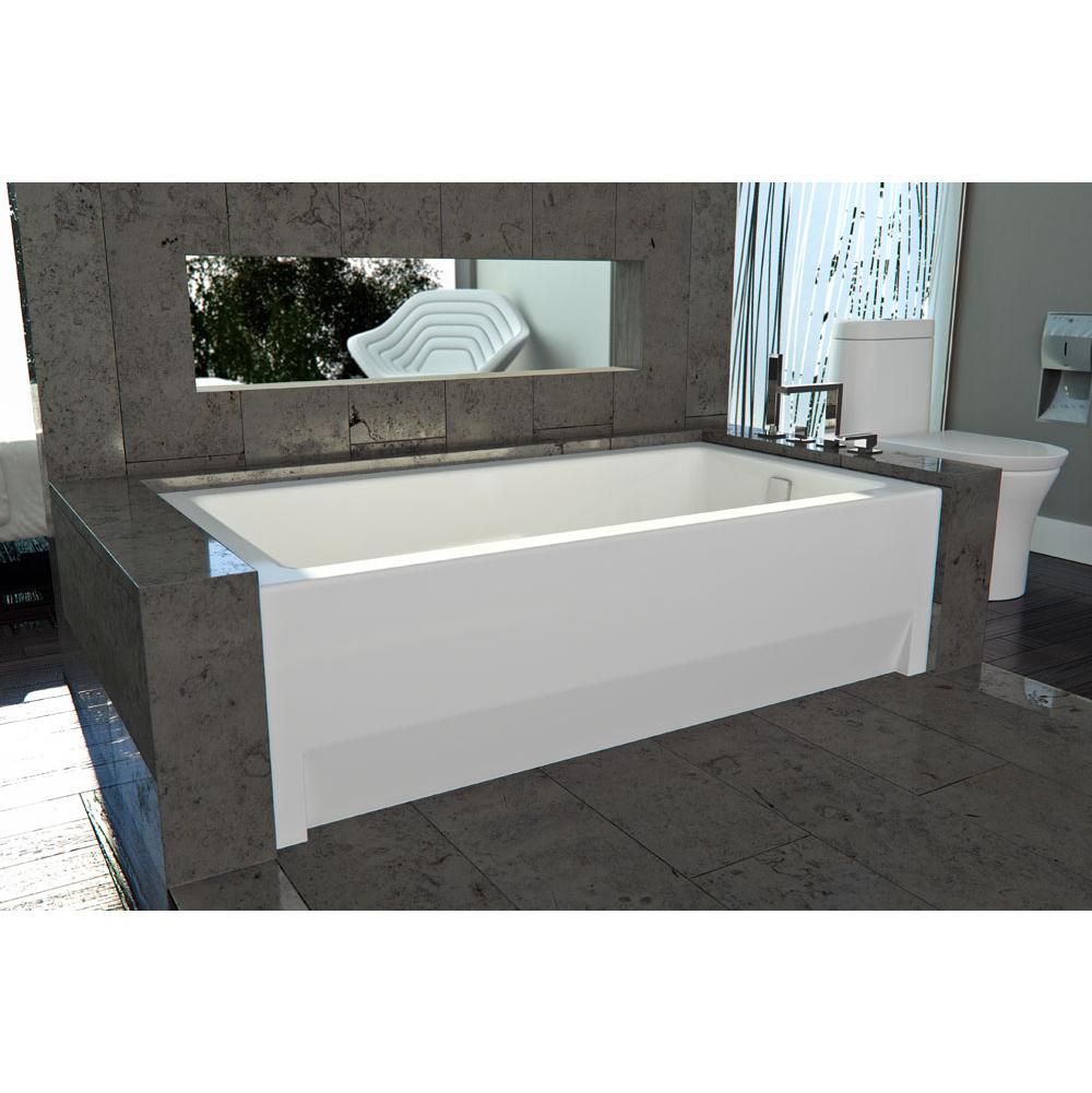 Neptune ZORA bathtub 32x60 with Tiling Flange, Right drain, Mass-Air, Biscuit