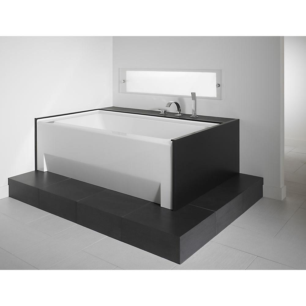 Neptune ZORA bathtub 32x60 with Tiling Flange and Skirt, Right drain, Mass-Air/Activ-Air, White