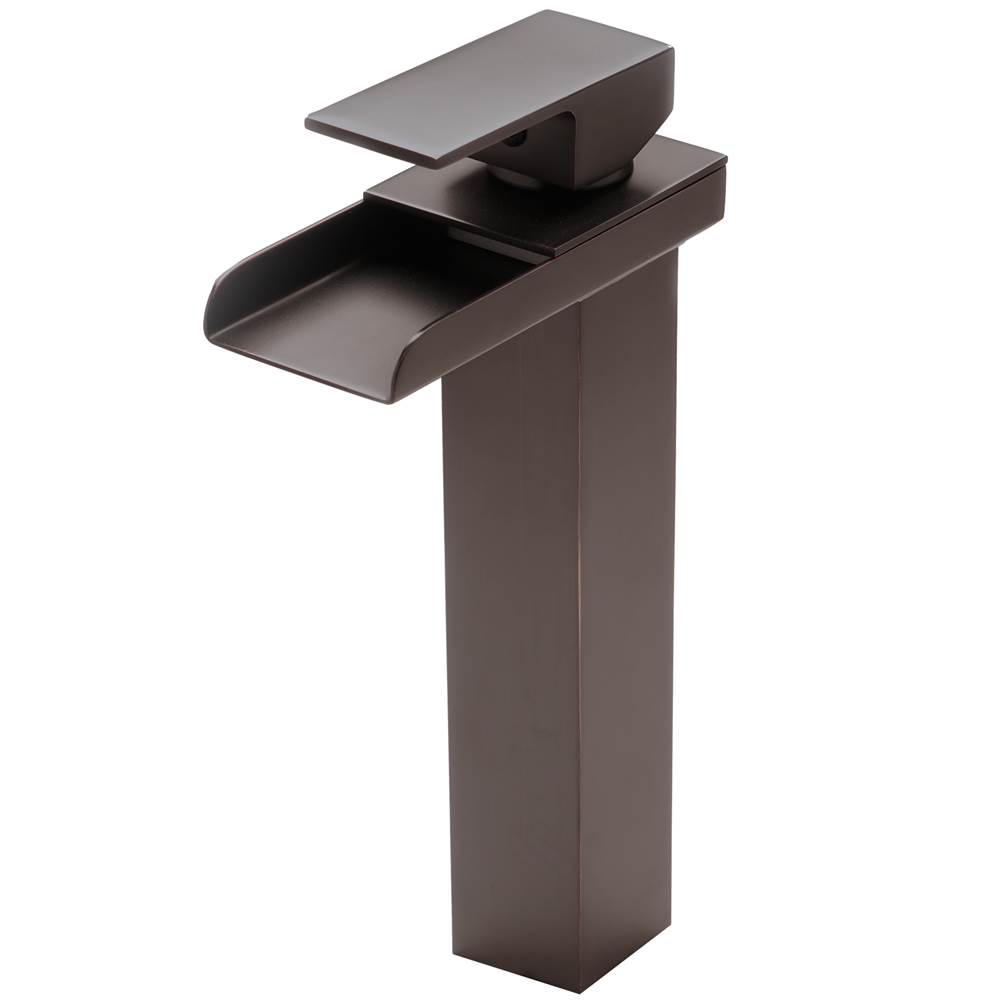Novatto CRAVE Single Lever Waterfall Vessel Faucet in Oil Rubbed Bronze