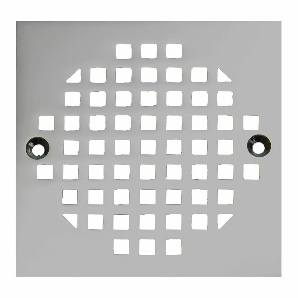 Plastic Oddities Square Drain Cover With Chrome Finish With Screws