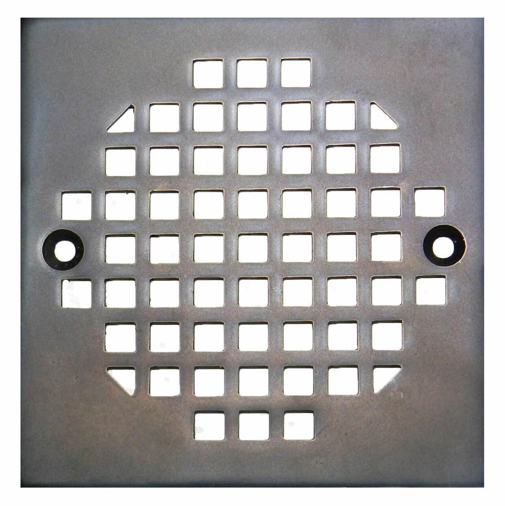 Plastic Oddities Square Drain Cover With Oil Rubbed Bronze Finish With Screws
