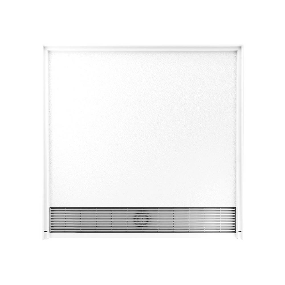 Swan STF-3838 38 x 38 Performix Alcove Shower Pan with Center Drain Birch