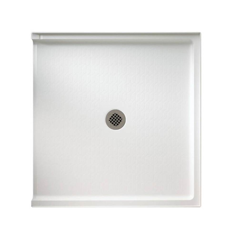 Swan STS-3738 37 x 38 Swanstone Alcove Shower Pan with Center Drain Limestone