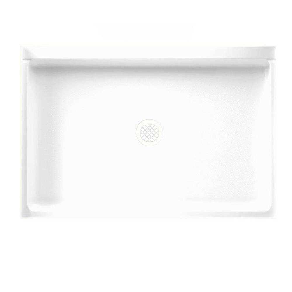 Swan SS-3248 32 x 48 Swanstone Alcove Shower Pan with Center Drain Charcoal Gray