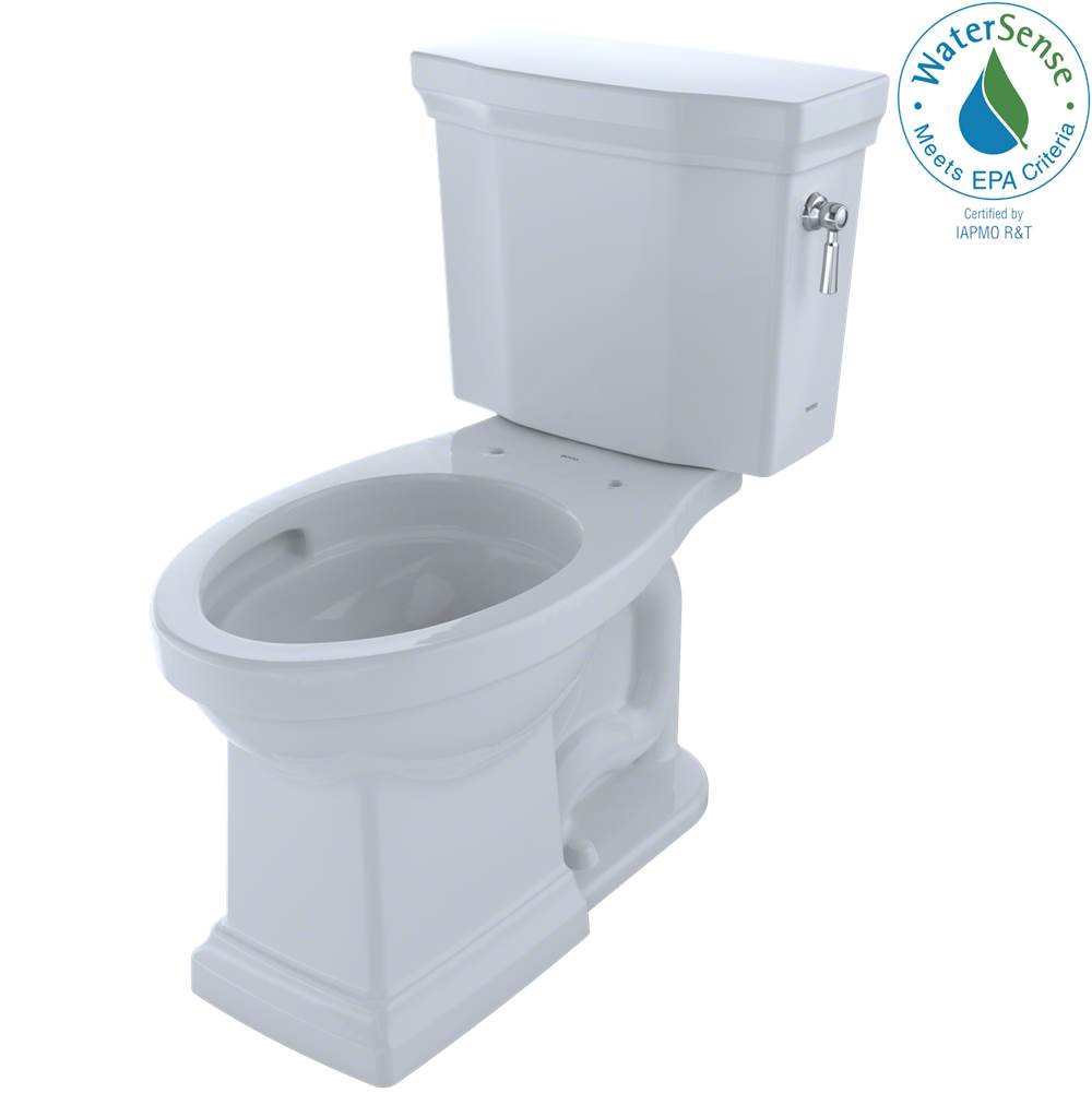 TOTO Toto® Promenade® II Two-Piece Elongated 1.28 Gpf Universal Height Toilet With Cefiontect And Right-Hand Trip Lever, Cotton White