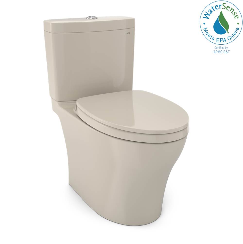 TOTO Toto Aquia Iv Washlet+ Two-Piece Elongated Dual Flush 1.28 And 0.9 Gpf Toilet With Cefiontect, Bone
