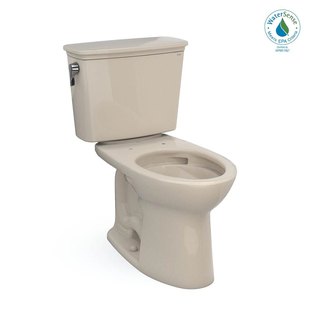 TOTO Toto® Drake® Transitional Two-Piece Elongated 1.28 Gpf Tornado Flush® Toilet With Cefiontect®, Bone