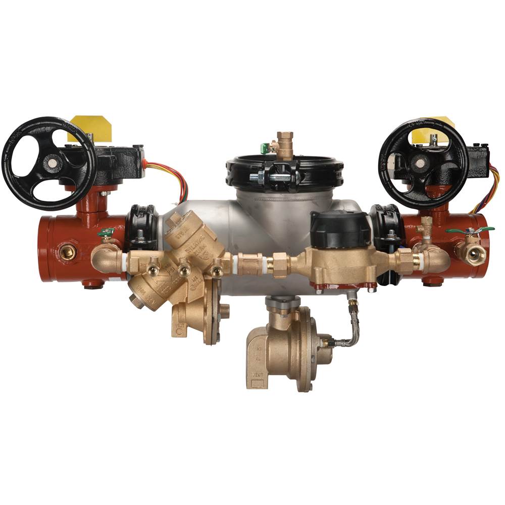 Zurn Industries 2-1/2'' 375Astda Reduced Pressure Detector Backflow Preventer With Grooved End Butterfly Gate Vlvs